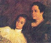 Juan Luna Nena y Tinita oil on canvas